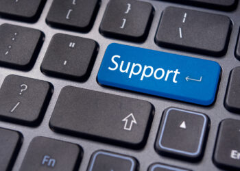 message on keyboard enter key, for online support concepts.