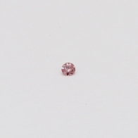 0.015 Carat round cut 5P Argyle pink diamond
