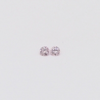 0.04 Total carat pair of 6-7P/PP Argyle pink diamonds