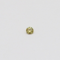 0.04 Carat round cut green diamond