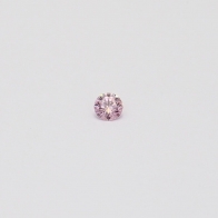 0.04 Carat round cut 6-7P/PP Argyle pink diamond